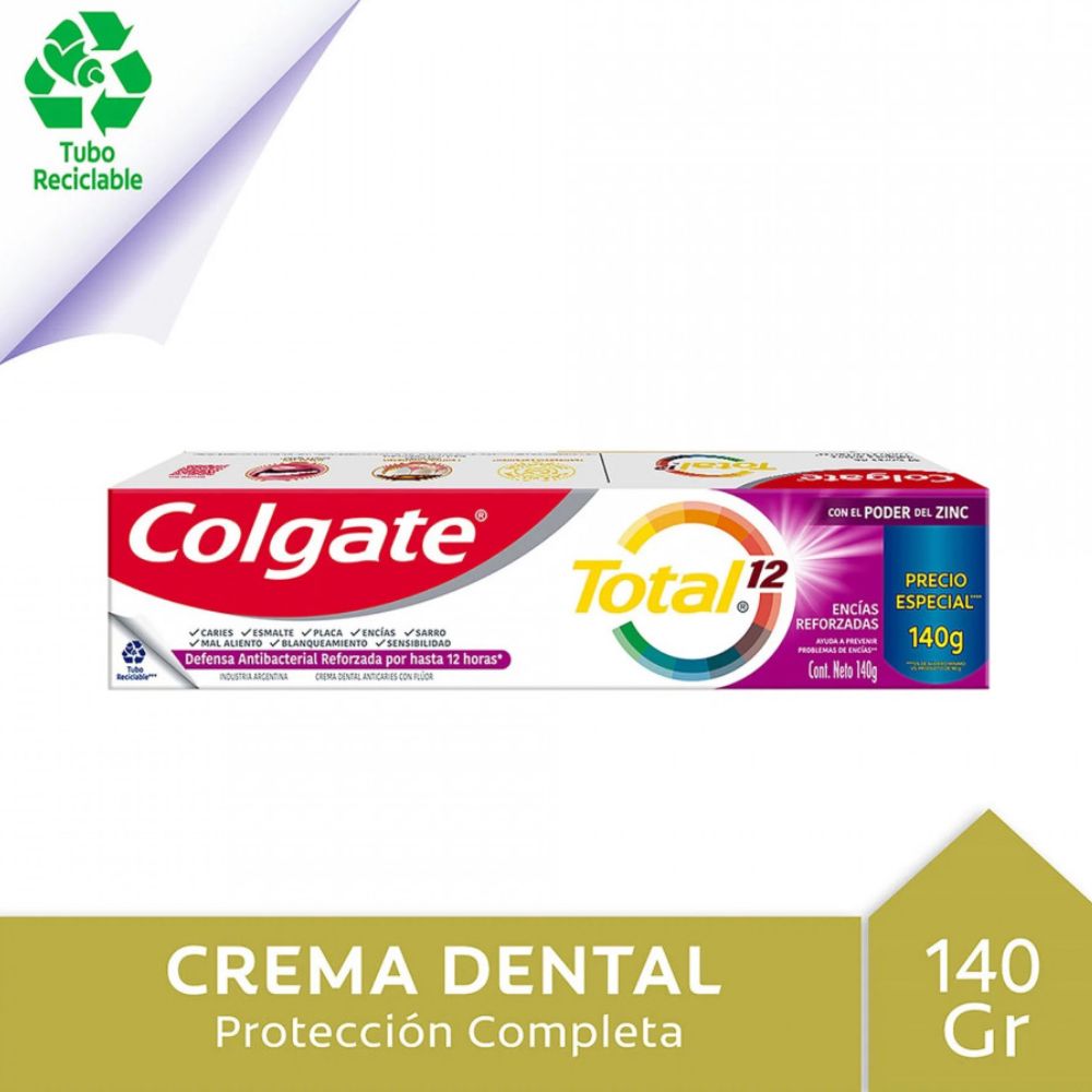 Pasta Dental Colgate Total 12 Encías Reforzadas 140 g - Imagen 2
