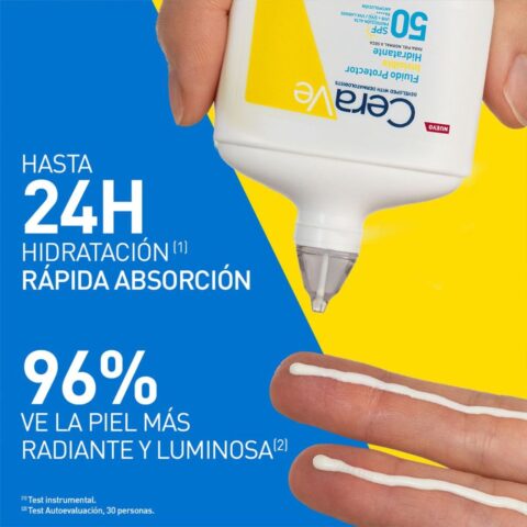 Protector Solar CeraVe Fluido Invisible Hidratante Fps 50 50 ml - Imagen 4