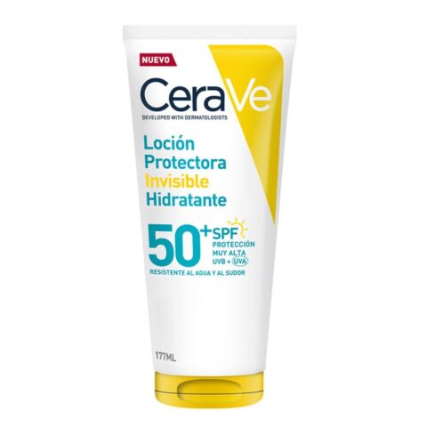 Loción Solar CeraVe Invisible Hidratante Facial Y Corporal Fps 50 177 ml
